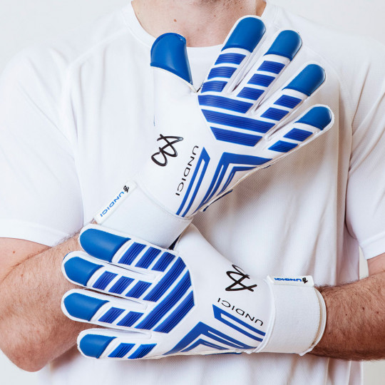 AB1 SHOCK-ZONE PROTEKT Pro Goalkeeper Gloves White/Blue