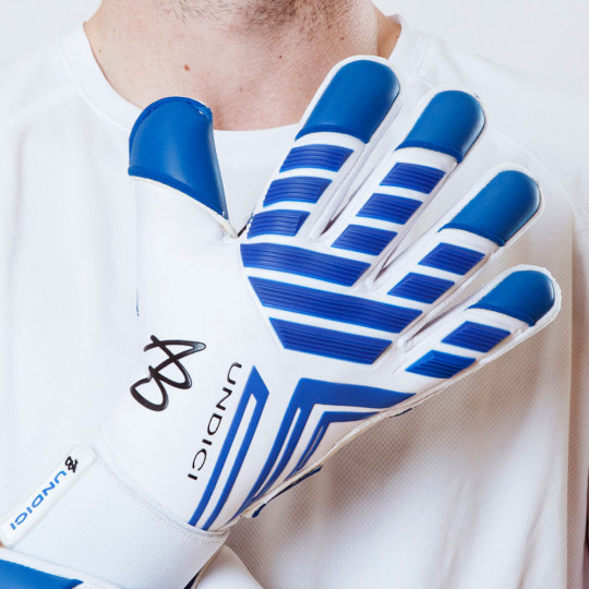 AB1 SHOCK-ZONE Pro Goalkeeper Gloves White/Blue