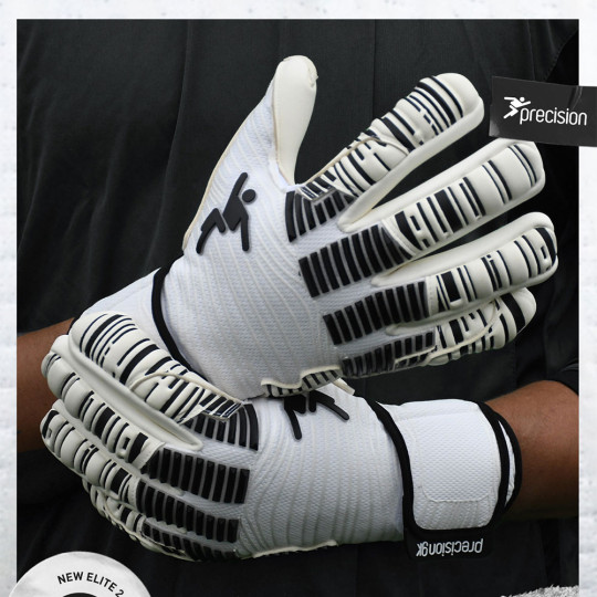 Precision GK Elite 2.0 Giga Goalkeeper Gloves White/Black