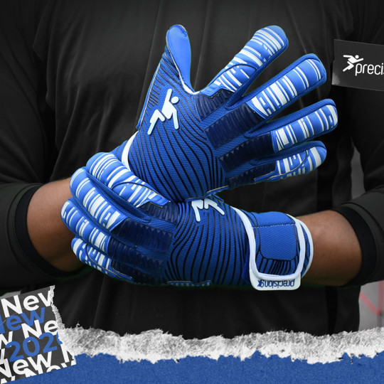 Precision GK Elite 2.0 Grip Junior Goalkeeper Gloves Blue/White