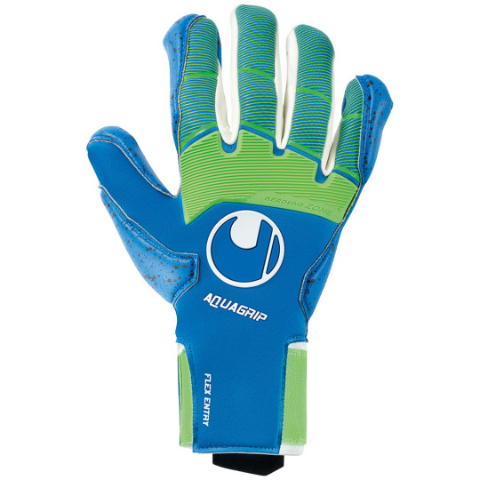 Uhlsport Aquagrip HN Goalkeeper Gloves pacific/fluogreen 