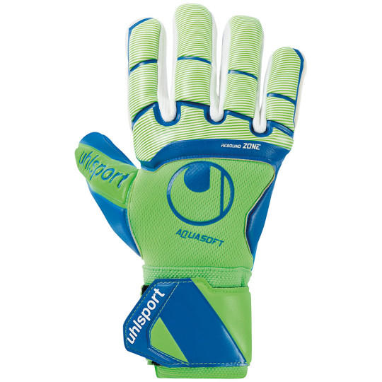  UHLSPORT AQUASOFT HN Goalkeeper Gloves Pacific/Fluogreen