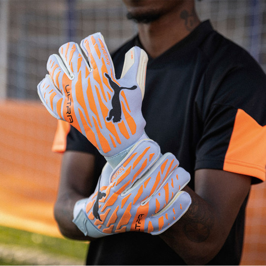 PUMA  ULTRA Grip 1 Hybrid Pro Goalkeeper Gloves Neon Citrus-Diamond Si