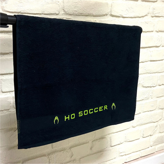 HO Soccer Goalkeeper Glove Towel Black/Lime Green