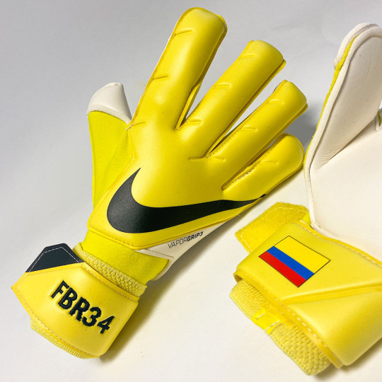Nike Vapor Grip 3 RS PROMO Goalkeeper Gloves Yellow Strike/White