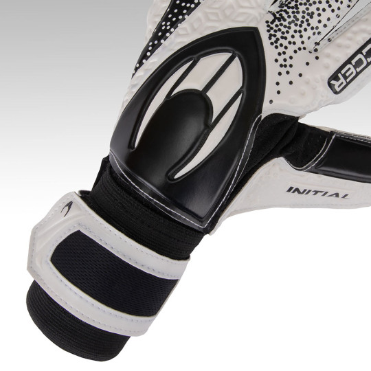 HO Soccer INITIAL POP Negative Junior Goalkeeper Gloves White