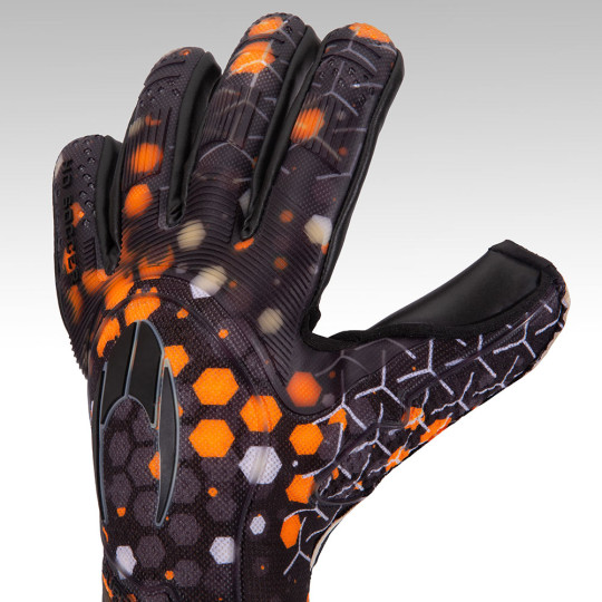 HO Soccer Classic Supremo Rokkakkei Goalkeeper Gloves Black/Orange