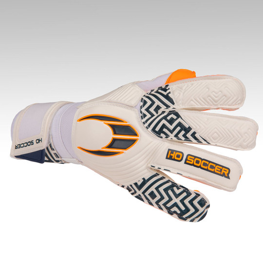 HO Soccer ONE Roll/Neg Goalkeeper Gloves White/Orange