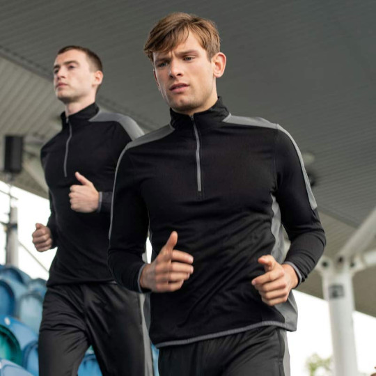 Keeper iD GK Pro 1/4 Zip Training Top Black/Grey