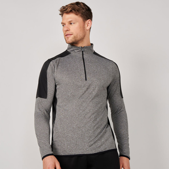 Keeper iD GK Pro 1/4 Zip Training Top grey/black 