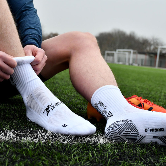 Precision Origin.0 Grip Socks Adult White - Just Keepers