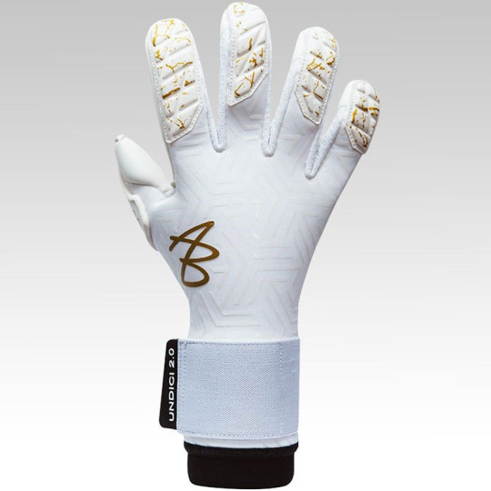 AB1 Undici 2.0.1 Galaticco SmartFIT Goalkeeper Gloves White/Gold
