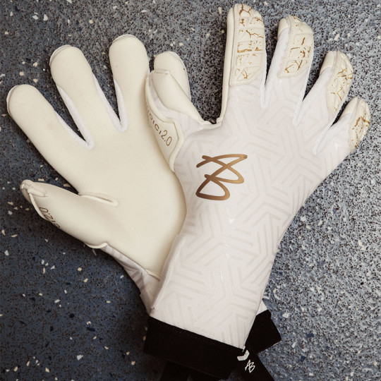 AB1 Undici 2.0.1 Galaticco SmartFIT Junior Goalkeeper Gloves White/Gol