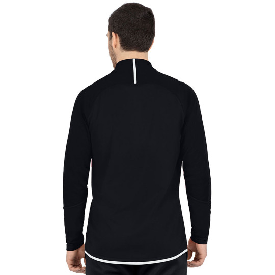  8621-802 JAKO Challenge 1/4 Zip Top (Black/White) 