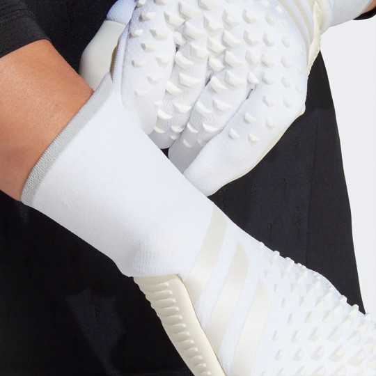 adidas Predator Pro Pearlized Junior Goalkeeper Gloves Whiteout