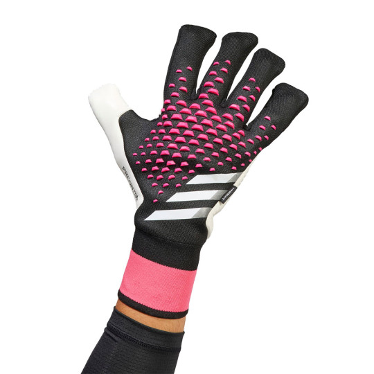 adidas Predator PRO Fingersave Goalkeeper Gloves Black/Shock Pink