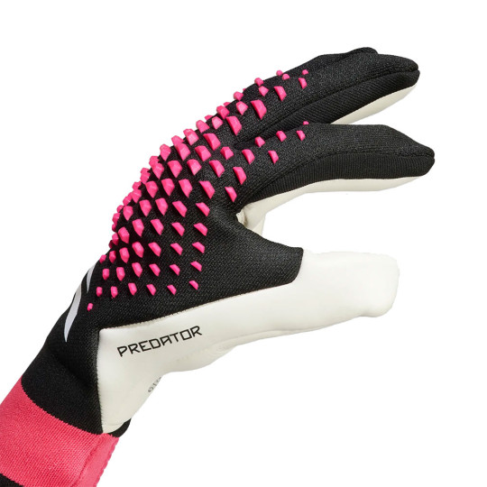 adidas Predator PRO Fingersave Goalkeeper Gloves Black/Shock Pink