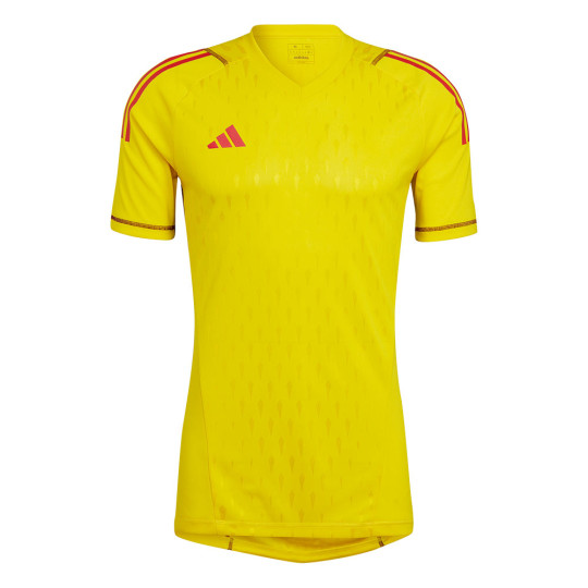  HK7668 adidas Tiro 23 Pro Short Sleeve Goalkeeper Jersey Team Yellow