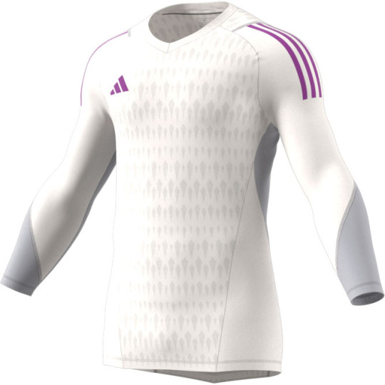 HK7660 adidas Tiro 23 Pro LS Goalkeeper Jersey White/Active Purple