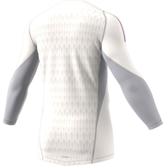 HK7660 adidas Tiro 23 Pro LS Goalkeeper Jersey White/Active Purple