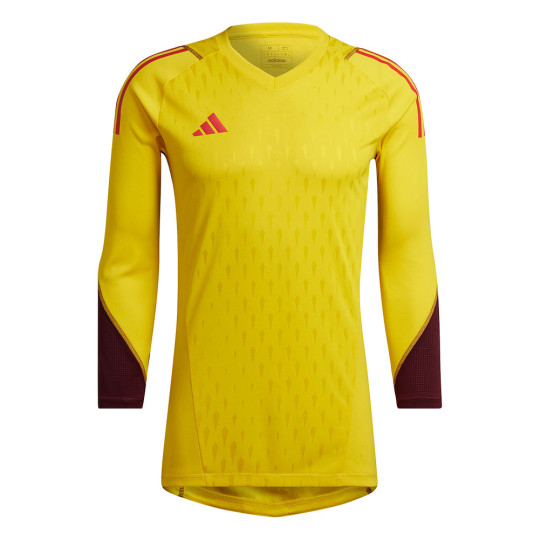  HK7662 adidas Tiro 23 Pro LS Goalkeeper Jersey Team Yellow/Maroon