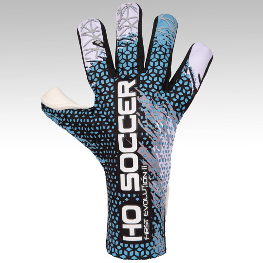  520217J HO Soccer First Evolution Junior Goalkeeper Gloves Sky Blue/B