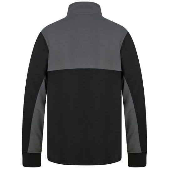  LV875 Keeper iD Junior GK Pro 1/4 Zip Track Top Black/Grey 