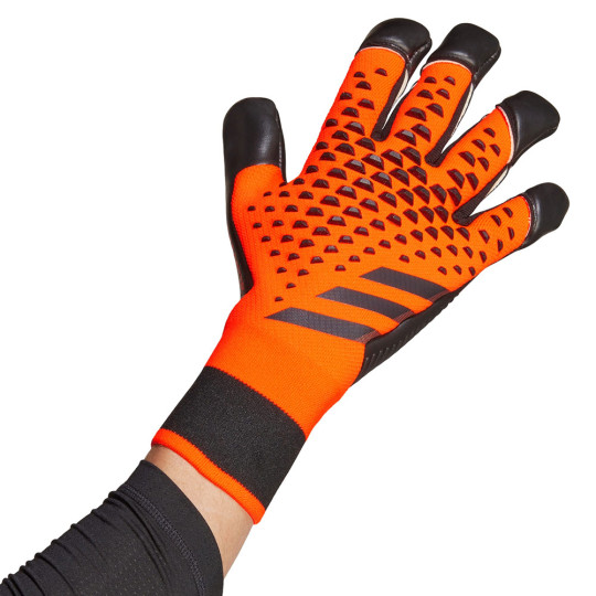 adidas Predator Pro Hybrid Heat Spawn Goalkeeper Gloves Solar Orange
