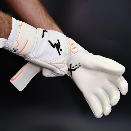 Precision Fusion X Pro Negative Contact Duo Goalkeeper Gloves White