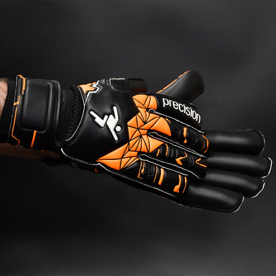 Precision Fusion X Roll Finger Protect Junior Goalkeeper Gloves black/