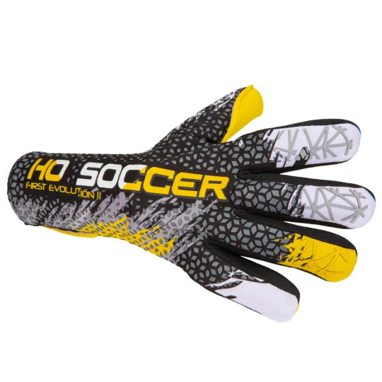HO Soccer First Evolution Junior Goalkeeper Gloves Yellow