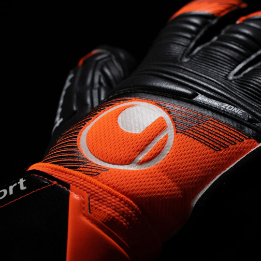 Uhlsport Super Resist+ HN Junior Goalkeeper Gloves Fluo Orange 