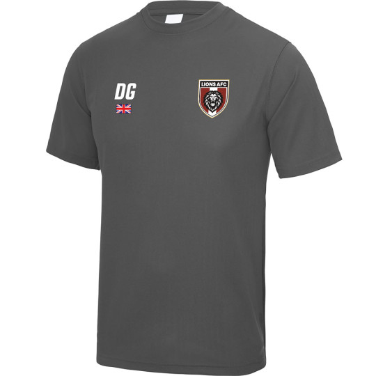Keeper iD Lightweight GK Training T-Shirt Charcoal 