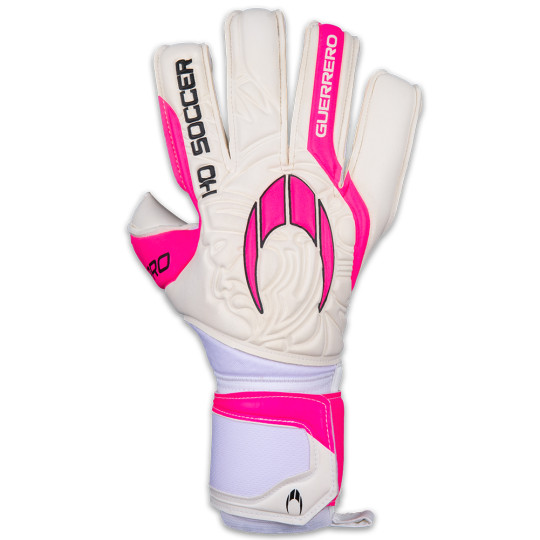 HO Soccer Guerrero Pro IV Negative Junior Goalkeeper Gloves White/Pink