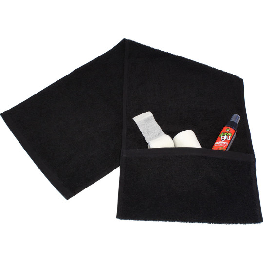  TC07 Keeper iD GK Glove Towel With Pocket (Black) 