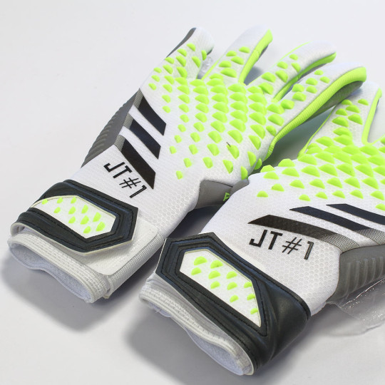 adidas Predator Pro Junior Goalkeeper Gloves White/Lucid Lemon
