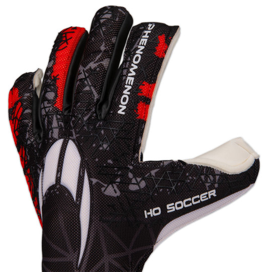  520240 HO Soccer PHENOMENON PRO 1V Roll/Neg Goalkeeper Gloves Black/R