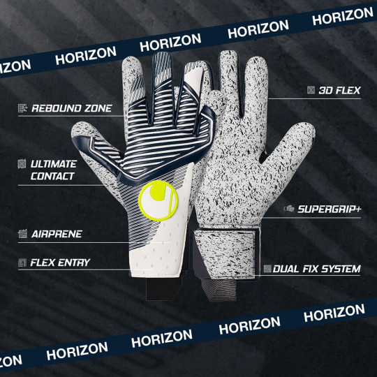 Uhlsport Powerline Horizon Supergrip+ HN #338 Goalkeeper Gloves White