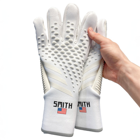  IJ1870 adidas Predator Accuracy Pro Pearlized Goalkeeper Gloves White