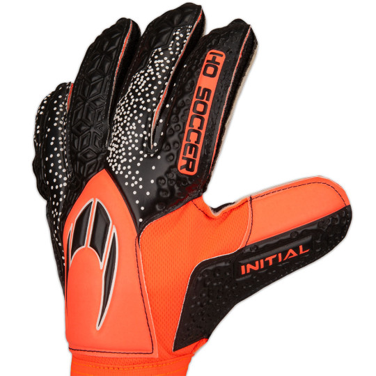 HO Soccer INITIAL POP Negative Junior Goalkeeper Gloves Fluo Orange
