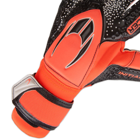 HO Soccer INITIAL POP Negative Junior Goalkeeper Gloves Fluo Orange