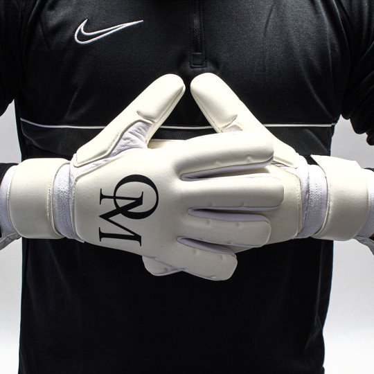 Keeper ID Personal Negative Junior Goalkeeper Gloves (White)
