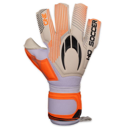  520308 HO Soccer One Negative Junior Goalkeeper Gloves White/Orange 