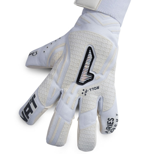  ANSI110 Rinat ARIES NEMESIS SEMI Junior Goalkeeper Gloves (White) 