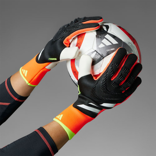 adidas Predator GL Pro Goalkeeper Gloves Black/Red/Yellow
