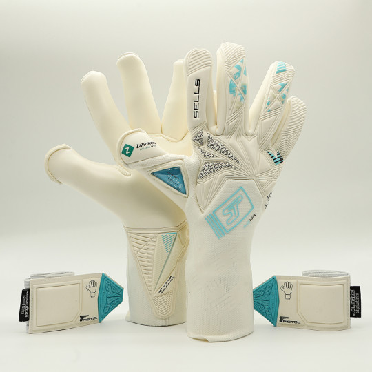  SGP202309G SELLS Pistol Aqua Fit Goalkeeper Gloves White 