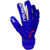 Reusch Attrakt Freegel Gold Finger Support Goalkeeper Gloves deep blue