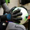 GG:LAB s:PCE GloveGlu Junior Goalkeeper Gloves Space Black/Aqua 