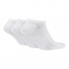 SX7678100 Nike Training No Show Socks White (3 Pairs)