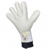 Gloveglu e:XOME+ MEGAGRIP Roll Finger Junior Goalkeeper Gloves White/G